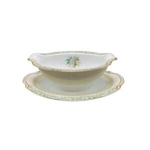Noritake Mystery Pattern 14 Gravy Boat - Made in Japan